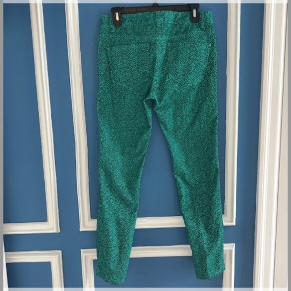 Vineyard Vines Women's Green Navy Polka Dot Corduroy Jeans - Size 4 - Picture 2 of 6